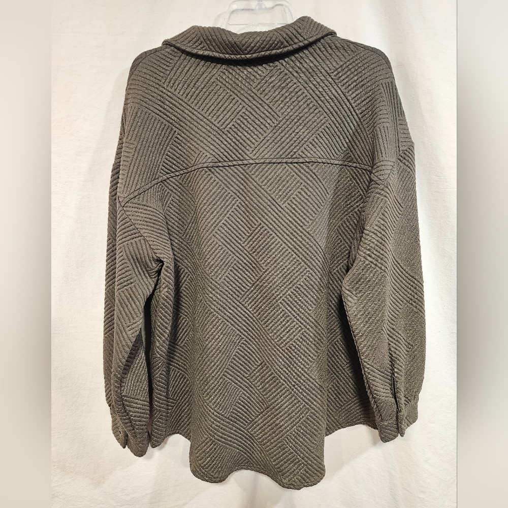 She + Sky Textured Button-Up Shacket - image 4